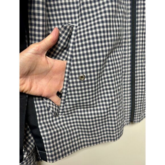 MARC BY MARC JACOBS Black/Ivory Linen Blend Zip Front Jacket, Sz L - Picture 8 of 13